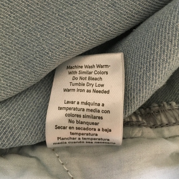 Venus Jeans Sz 6 Blue Denim Overall Light Wash Side Zip Lace Up Front Whisker - Picture 16 of 16